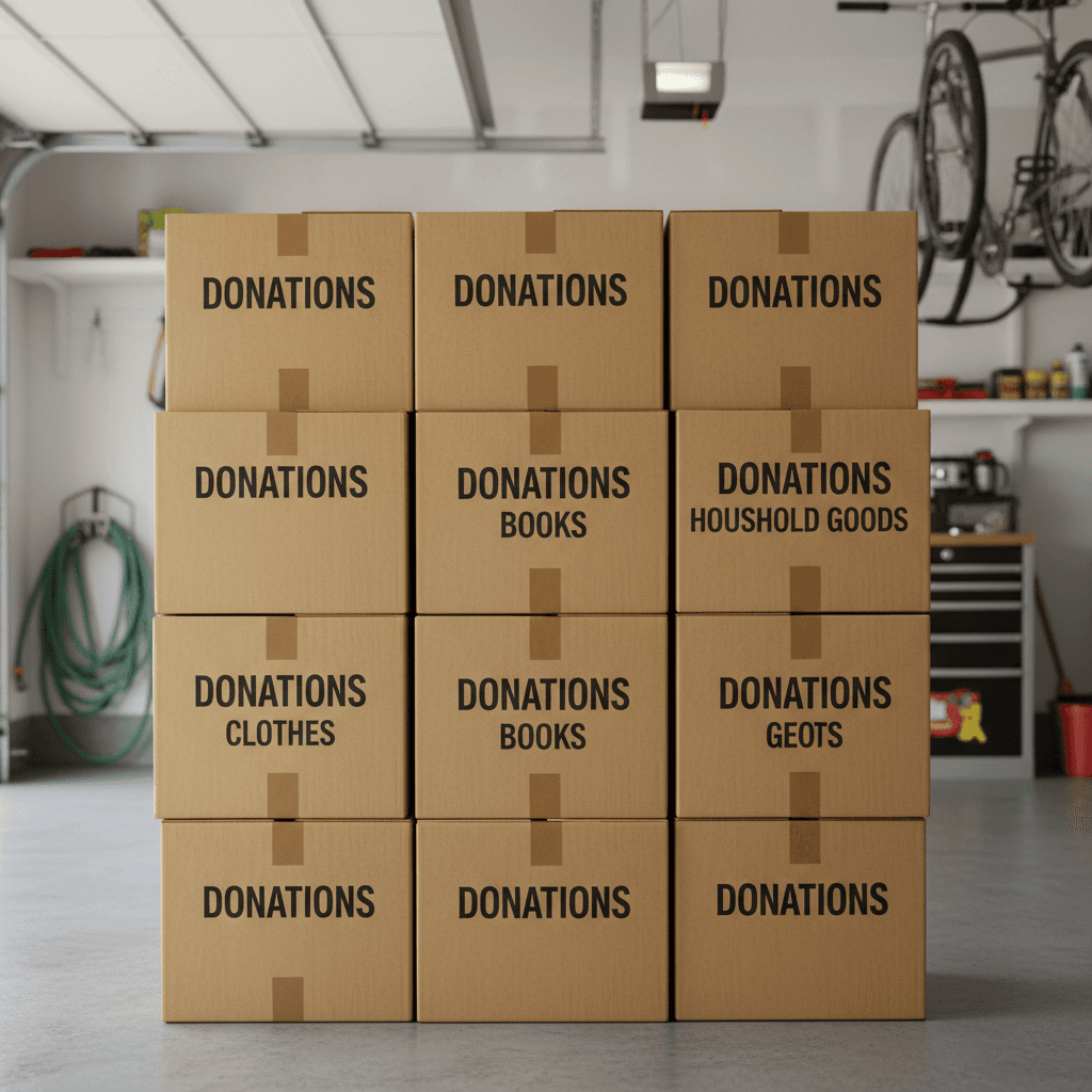 Declutter before moving
