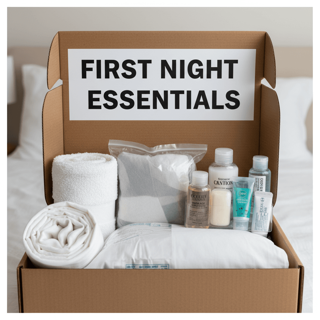 Pack a first-night box