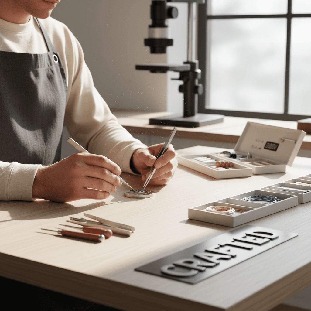 Professional assembling furniture with tools